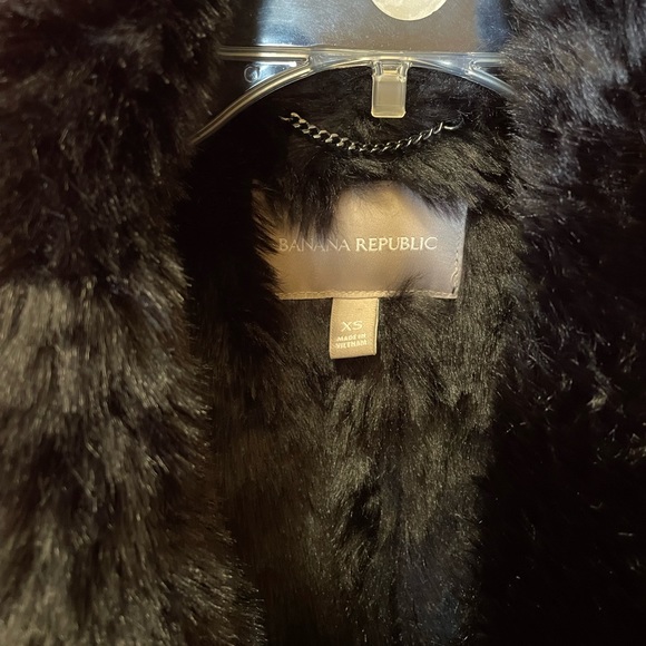 Banana Republic faux suede/fur moto vest - Picture 6 of 6